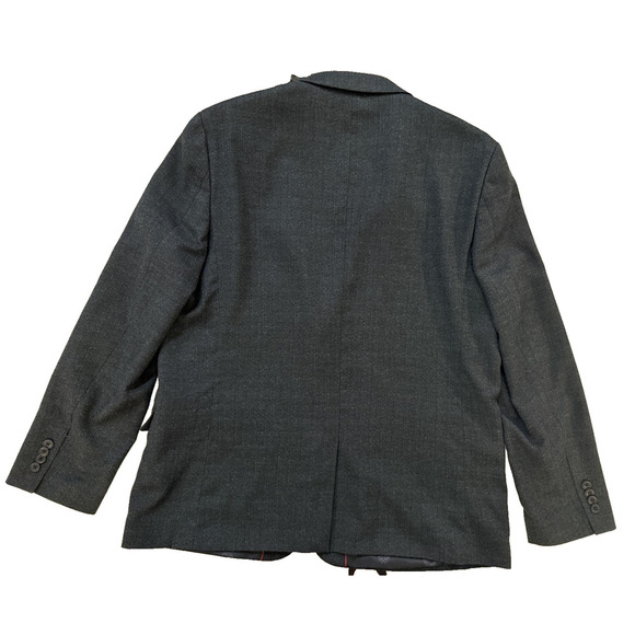 Vince Camuto Blazer Mens 46R Gray Slim Fit Two Button Sport Coat Jacket Modern - Picture 8 of 9